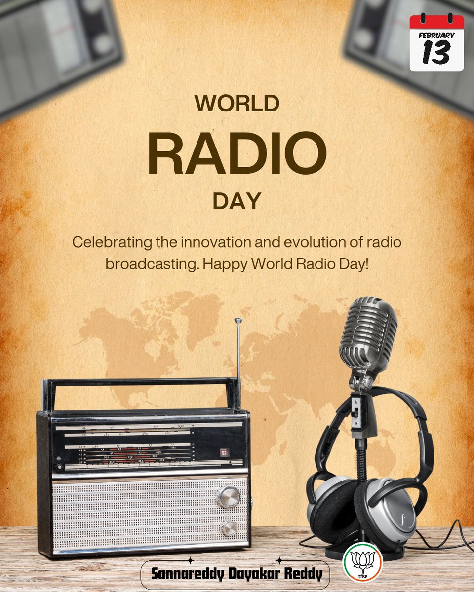 World Radio Day 📻 

Celebrating the innovation and evolution of radio broadcasting.

#WorldRadioDay