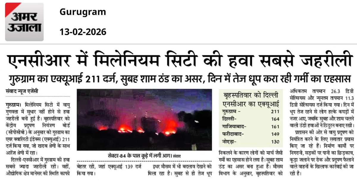 Saumyacritic's tweet image. garbage burning was reported along #DwarkaExpressway, #Sector36A, near #ElanMiracle. 

Repeated negligence continues unchecked. Despite health and #environmental risks, no agency acts until the situation turns #extreme 

@CPCB_OFFICIAL @CAQM_Official @cmohry @hryhelpdesk