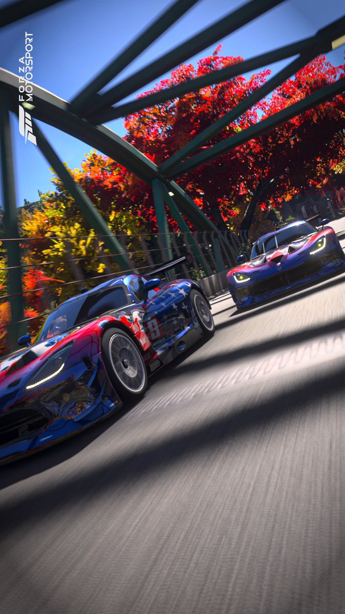 TarryJupiter471's tweet photo. A Viper with red, white and blue flames and stars dubbed the “Freedom Viper” #Forza #ForzaMotorsport #VirtualPhotography #Viper https://t.co/1Cm0klCF1c