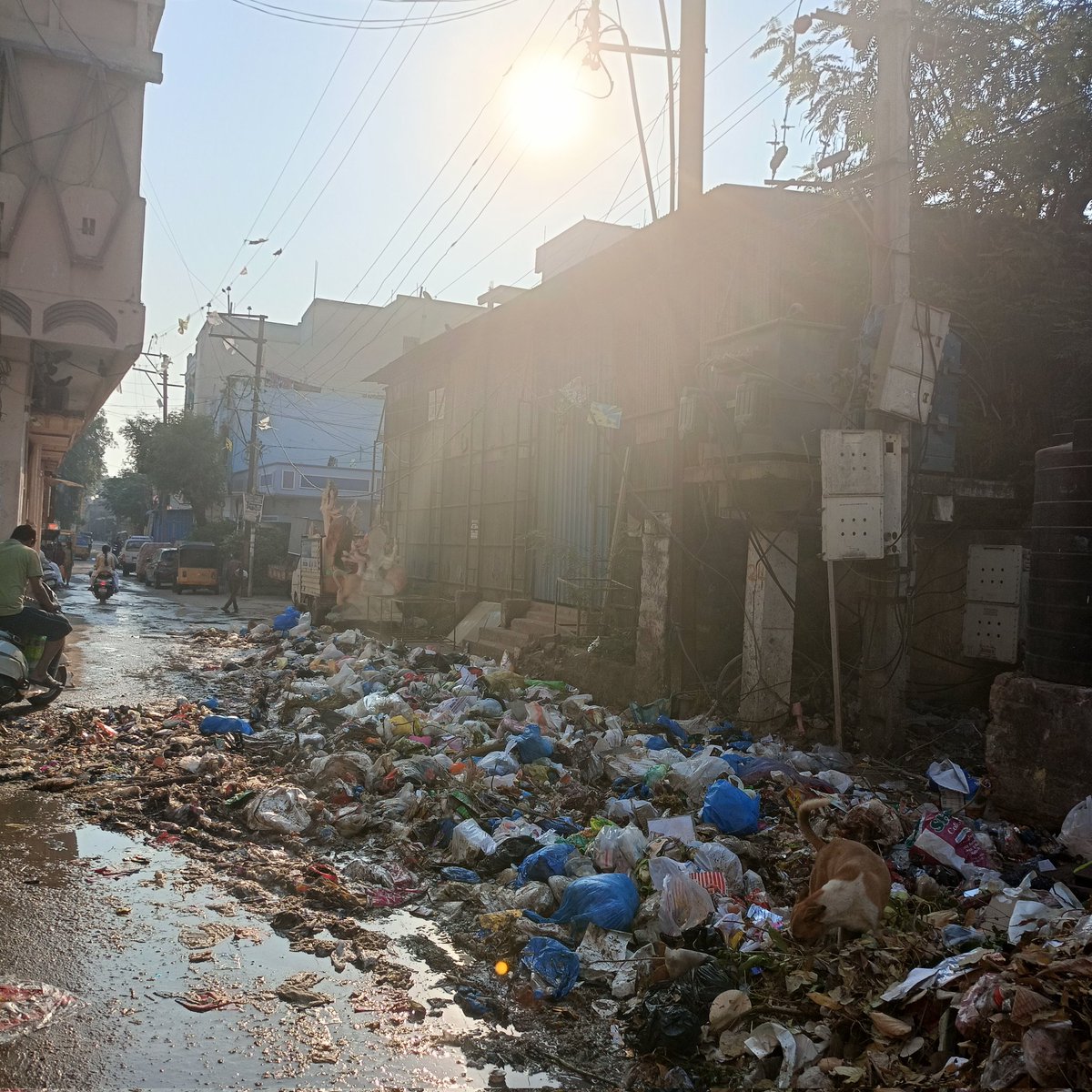 SPyata49218's tweet photo. :

🚨 @GHMCOnline
The dustbin in front of Kummarwadi Community Hall &amp; Anganwadi is creating foul smell &amp; health hazards for children &amp; residents.
❌ Please relocate it immediately to a safer spot!
#Hyderabad #PublicHealth #CleanCity https://t.co/317MEKHrkZ