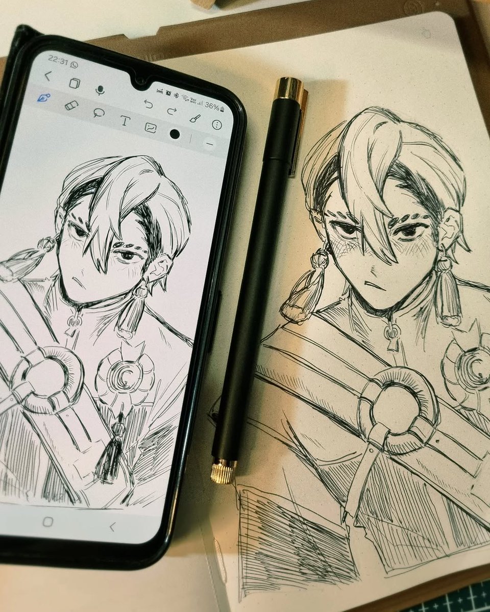HuiontabletD's tweet photo. #zanka  Skizze von Artist iara.png (IG) mit #huionnote

#huionDE #skizze https://t.co/4uPOMnEwGb