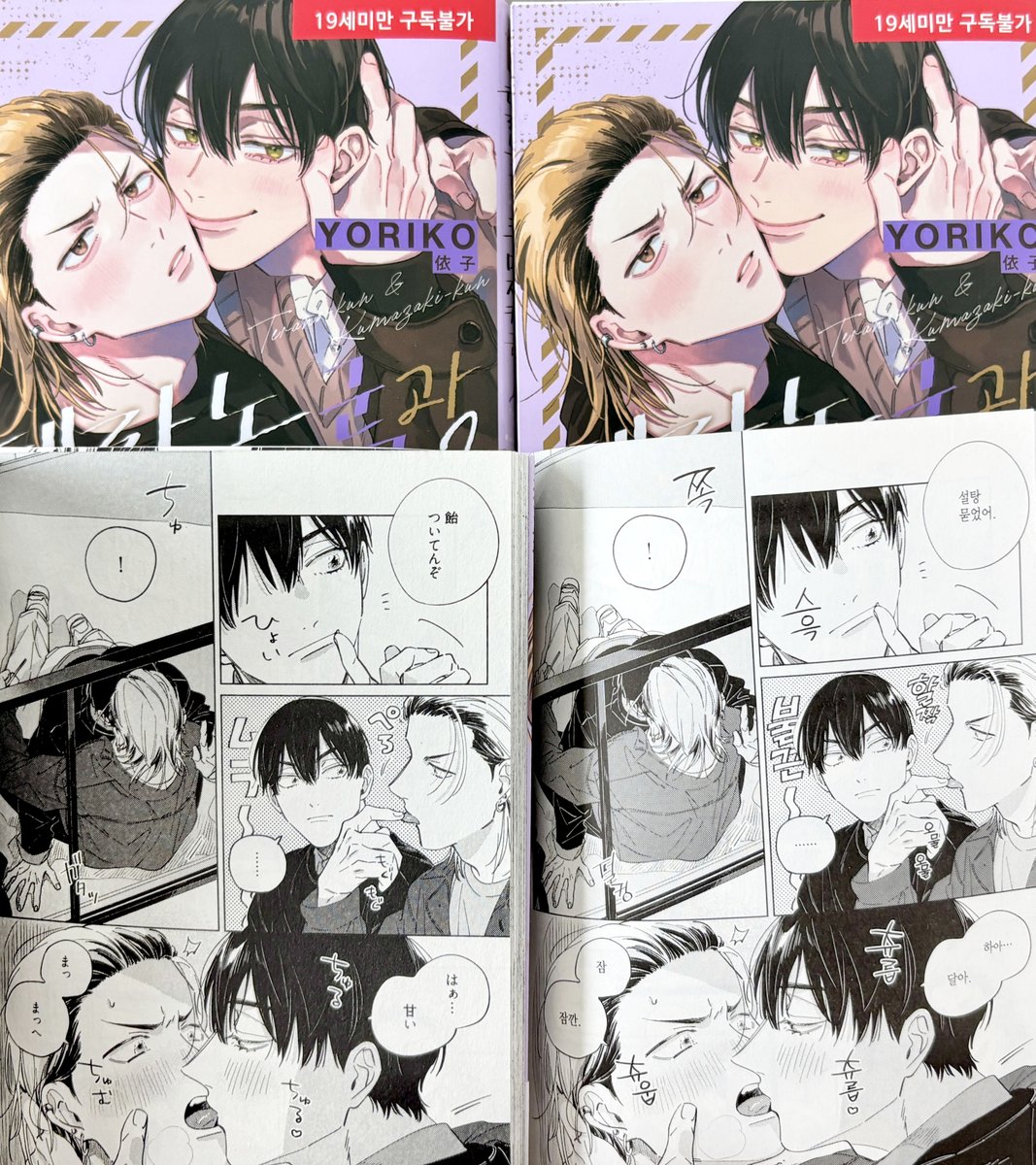 依子先生（<a href="/yoriko154/">依子</a>）『寺野くんと熊崎くん 2』韓国版の見本誌をいただきました！
さわやかモテ大学生×うぶかわ強面新社会人、あまいちゃ増量☆愛と絆が深まる『てらくま』待望の第2巻が韓国に上陸!! 日本ではmixx gardenさまにて依子先生コラボカフェが2/22(日)まで開催中♡