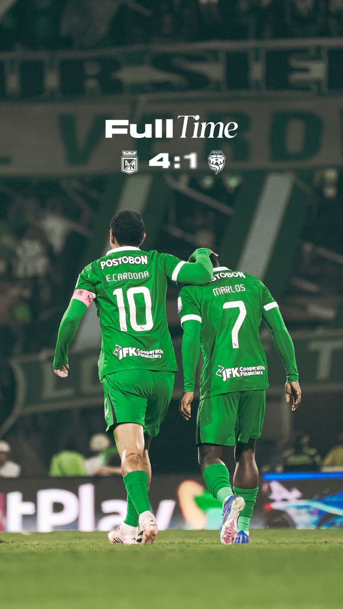 NAL 🆚 FOR |⏱️| 90+1' | 4-1 | Finaliza el compromiso.

Tres puntos para El Verde 💚

#MinutoAMinutoVerdolaga🇳🇬