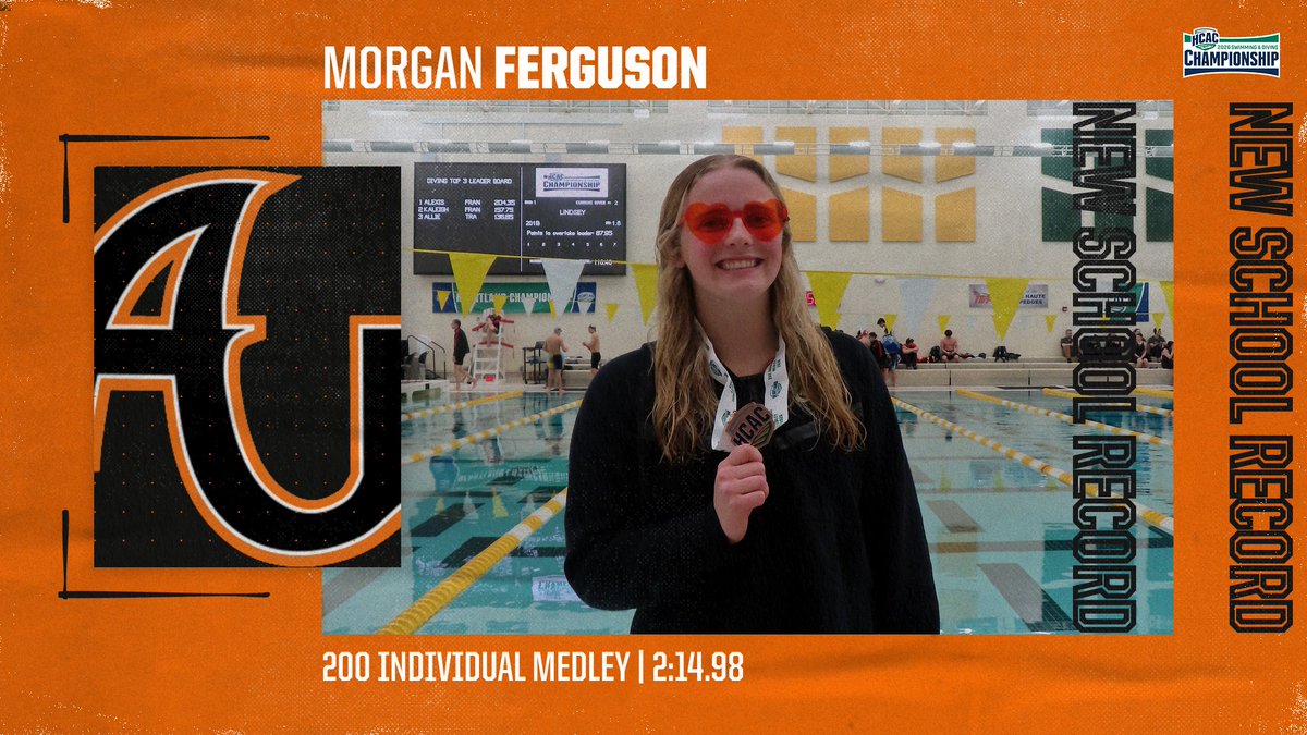 ⚠️NEW SCHOOL RECORD⚠️

Another day, another school record for Ferguson. She claimed 3rd place with 2:14.98 in the 200 individual medley.

#SoarRavensSoar #GBGR #AndersonUniversity #AUSD #AUAthletics #HCAC #NCAAD3