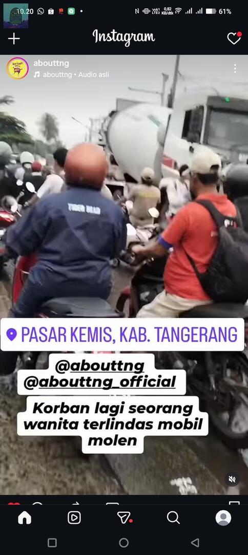 💚 Guys bantu viralin ke pemerintah setempat, kita udh usaha tag tpi gak ada gerakan. 
di jalan raya Pasarkemis Kab. Tangerang, belum ada sebulan udah 4 org MD karna laka jalan nya jelek😥