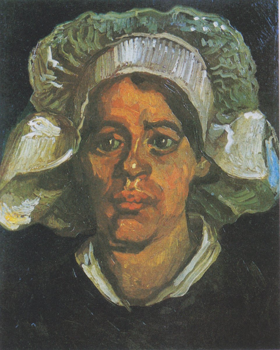 Peasant Woman with White Cap
By Vincent van Gogh 
#art #paintings