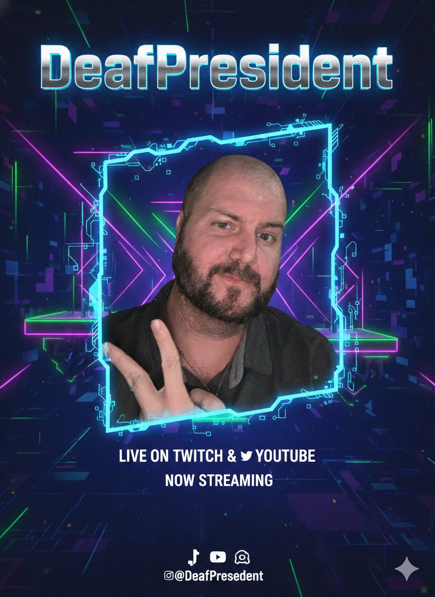 Live now come say hi! #twitch #TwitchStreamers  #united #deaf #fyp