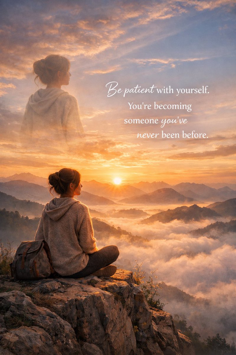 Most people are hard on themselves because they expect instant results in a process that naturally takes time.
Growth is uncomfortable because it demands change of new habits,new thinking and new discipline. 

The person you’re becoming has never existed before,so