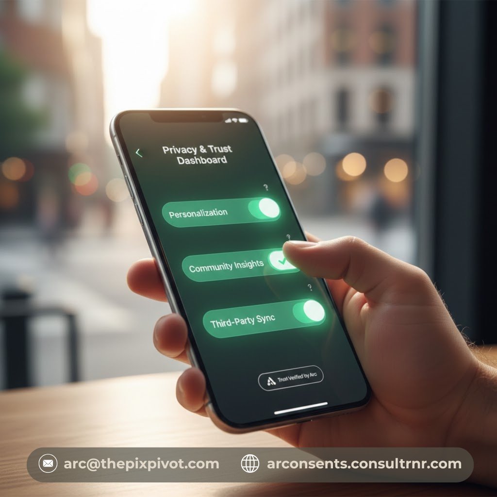 arconsents's tweet photo. Consent isn't a checkbox; it's a product feature. 💡

In 2026, top UX makes privacy a superpower, not a hidden "Decline" button.

✅ Granular Toggles
✅ Real-time Revocation 
✅ Total Clarity

Trust is the ultimate retention metric. Build it with Arc. 🛡️
#DPDP #UX #Arc #Privacy https://t.co/BQu2TeUi4E