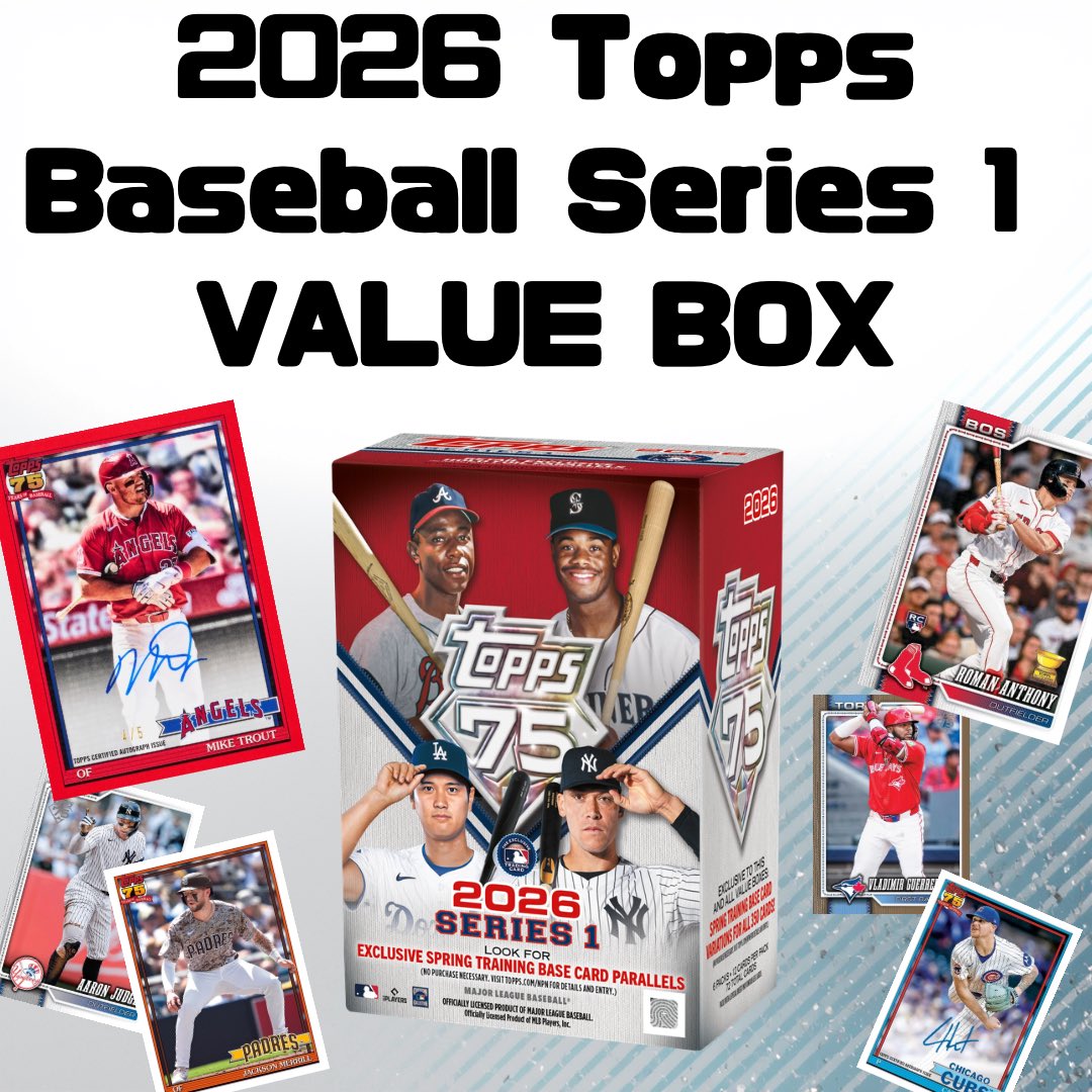 2026 Topps Baseball Series 1 VALUE BOX⚾️ WBCもありますが、開幕