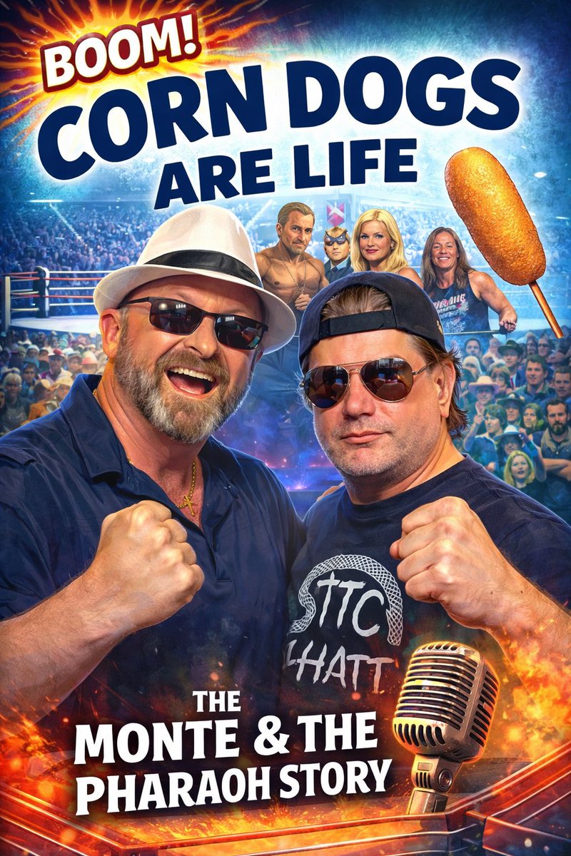 Corn Dogs Are Life: The Monte &amp; The Pharaoh Story – Coming Soon!
They talked trash. They made noise. They pissed people off. And now… they’re telling the whole damn story.

Corn Dogs Are Life: The Monte &amp; The Pharaoh Story is the no-holds-barred, behind-the-scenes ride through