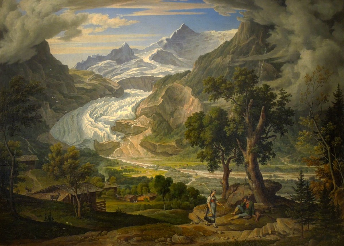 Grindelwald Glacier in the Alps (1823), by Joseph Anton Koch