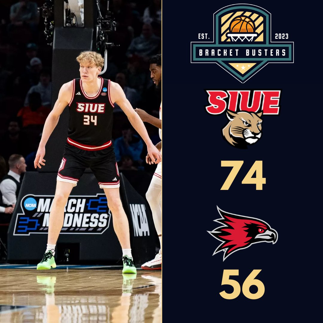 BBustersHoops's tweet photo. SIUE picks up their 7th win out of their last eight games as they knock off SEMO 74-56!

Arnas Sakenis was a monster on the glass, finishing with 15 points, 16 rebounds, and 3 blocks. 

The Cougars move to 17-9 on the season and 10-5 within the OVC as the race tightens! https://t.co/KVonepiSSi