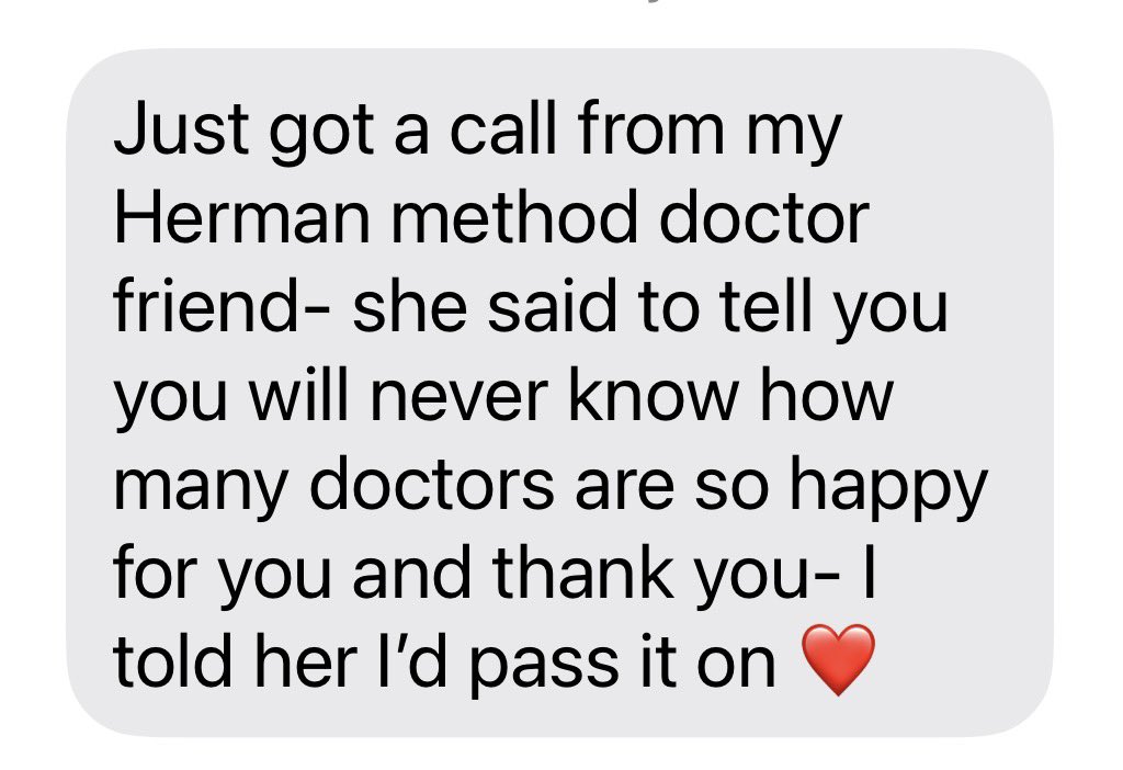The last five years have been the most difficult but meaningful years of my career. I received so many kind and encouraging messages today, but this one gave me the most hope. Maybe there are more doctors out there than we realize who think like we do? Thank you everyone for