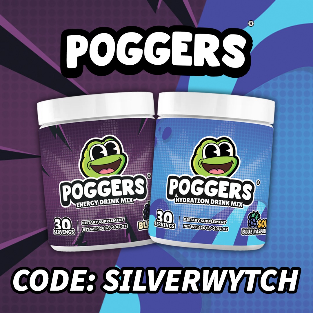 It's your fav vampire bat here to tell you that you should try out the new blackberry flavor energy drink powder from #poggers ~♡ be sure to use my code, little batties 💜🦇
