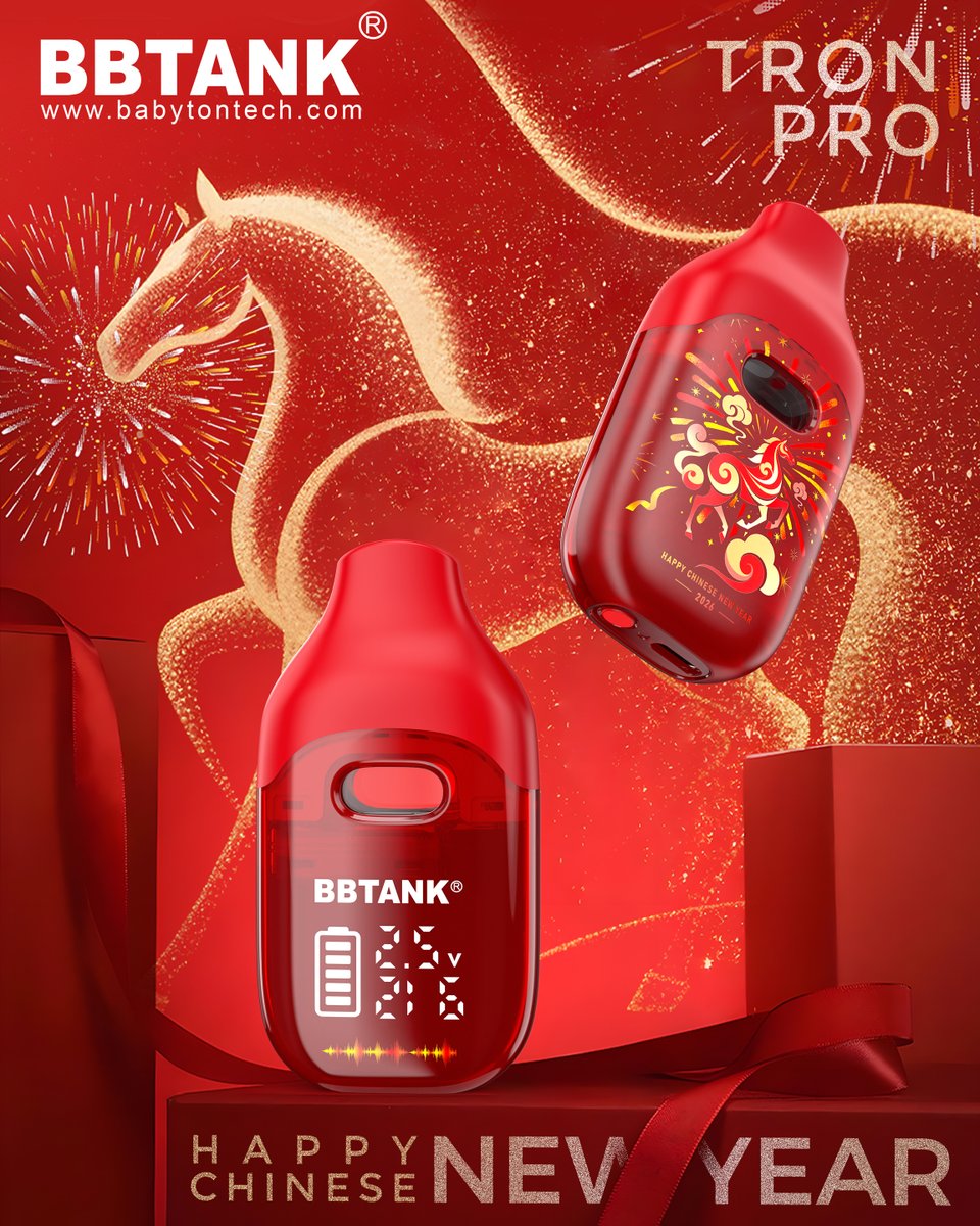 bbtank_classic's tweet photo. 🔔 🥰 🔔
You’ve got Chinese New Year wishes from BBTANK 🎉
Don’t forget to "accept" it 📲 😉

#SpringFestival #CHINESENEWYEAR2026 🎊🐎
#airdrop #newyearblessing 💚

#bbtank #oemvape #cbdvape #thcvape #hempvape #delta8vape #hhcvape #delta9vape https://t.co/MWoLhnN26E