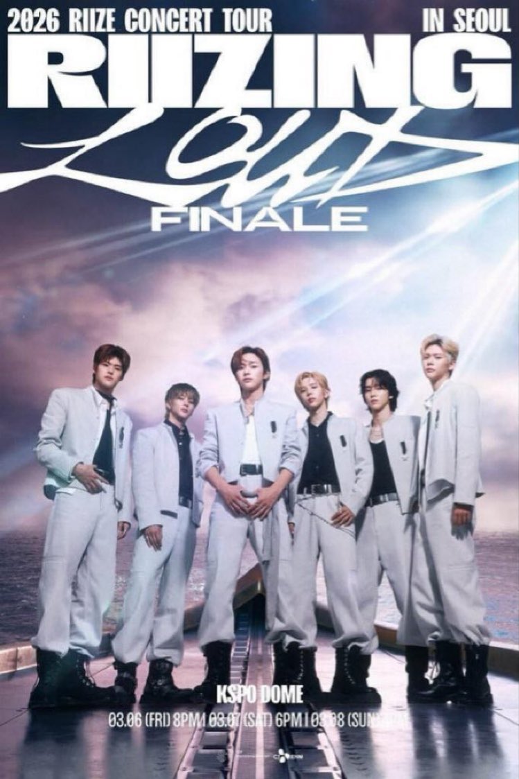 Mooni_hc's tweet photo. RIIZE CONCERT TOUR [RIIZING LOUD] FINALE IN SEOUL 🇰🇷

👉🏻 2026年03月07日 &amp; 8 
 般スタンディング

お問合せはこちらから ▶︎📥 

라이즈 #RIIZE
#韓国代行 #韓国チケット #チケット代行 https://t.co/g7tsmicGCO