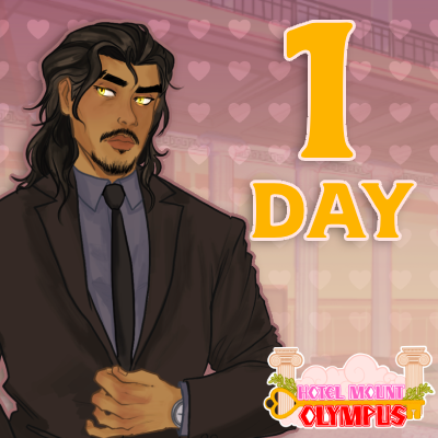 HMOlympus's tweet photo. 1 days left until the release of #HotelMountOlympus Demo, here to welcome us is Zeus!✨ #VisualNovel #GameDev #Devlog #IndieGame #GreekMythology #HMO https://t.co/j6AKDaHuUF