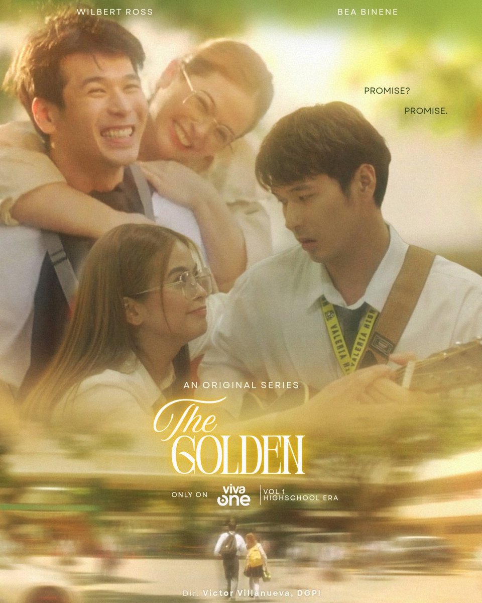 wilbea_ofc's tweet photo. From the golden promises of childhood best friends to the scenery of a passionate love and the weight between the heart and a career, growing up meant learning to find their own individual paths toward the tomorrow they were meant to become. A golden scenery may have marked another ending, but it always brought hope for a better tomorrow—a chance to be together again.

Three eras. Two hearts. One story.

🎬 The Golden Scenery of Tomorrow — Streaming on Viva One. Only 4 episodes left!