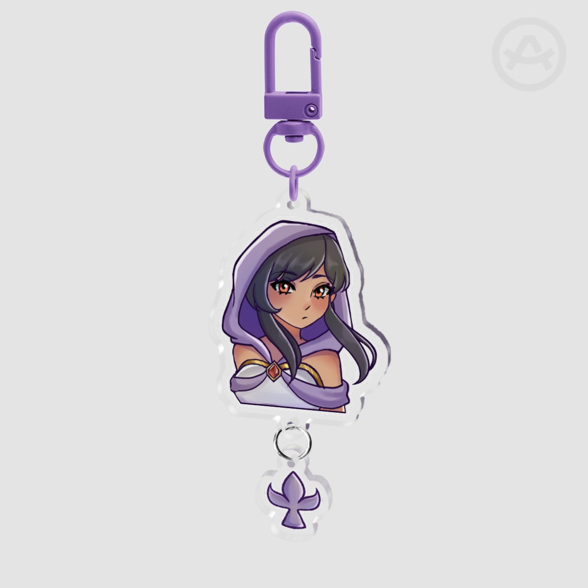 Hey guys! I made two versions of an Irene keychain for my ACGgoods shop! I made one with a charm and one without! My shop is linked in my bio <3