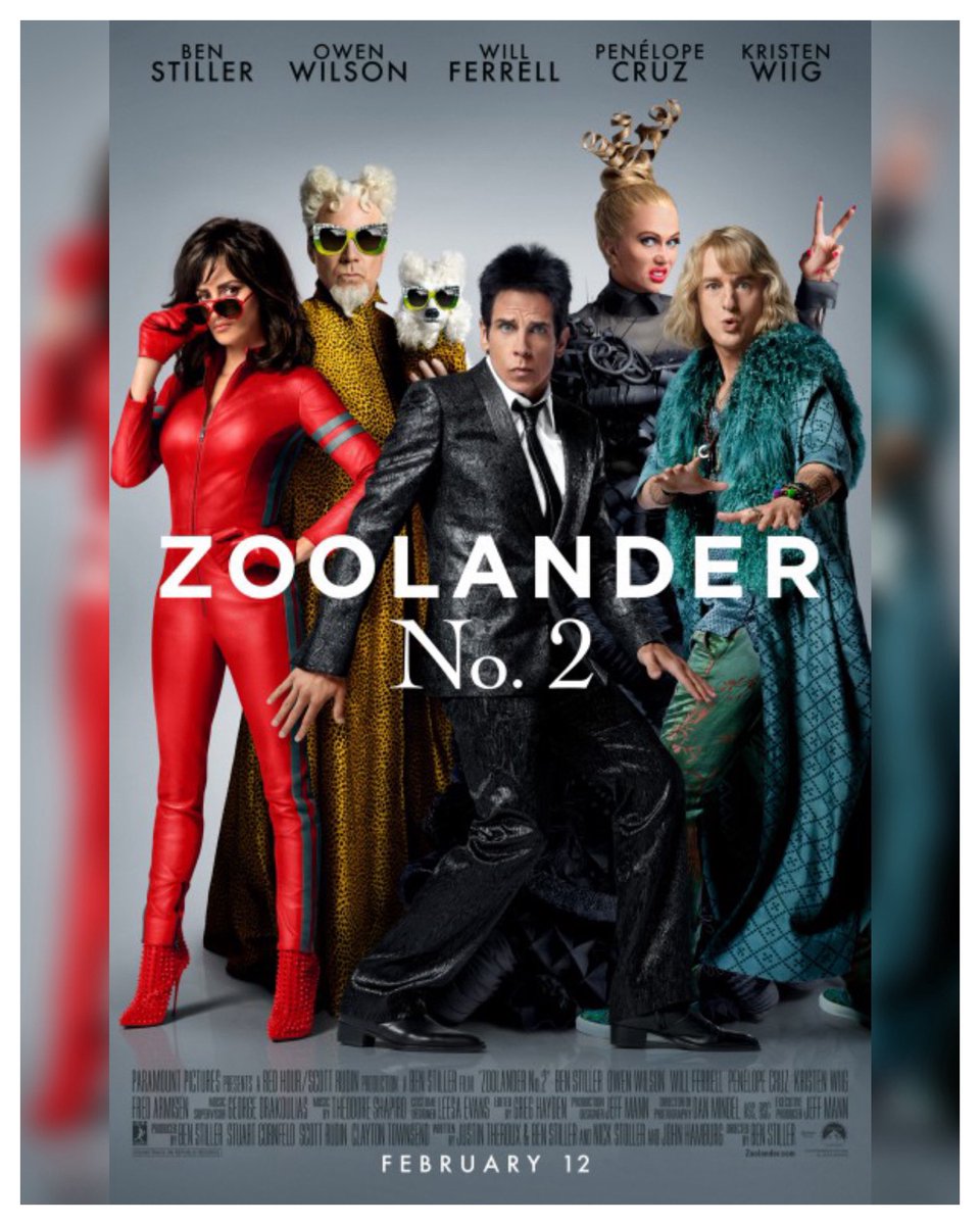 WreckLeaguePod's tweet photo. 10 Years #Zoolander2 Starring: #BenStiller #OwenWilson #WillFerrell #PenélopeCruz #KristenWiig #FredArmisen #KyleMooney #MillaJovovich #ChristineTaylor #JustinTheroux #NathanLeeGraham #CyrusArnold #BillyZane #JonDaly #Sting Directed By: #BenStiller

#WreckLeaguePodcast https://t.co/EIjp07qOZb