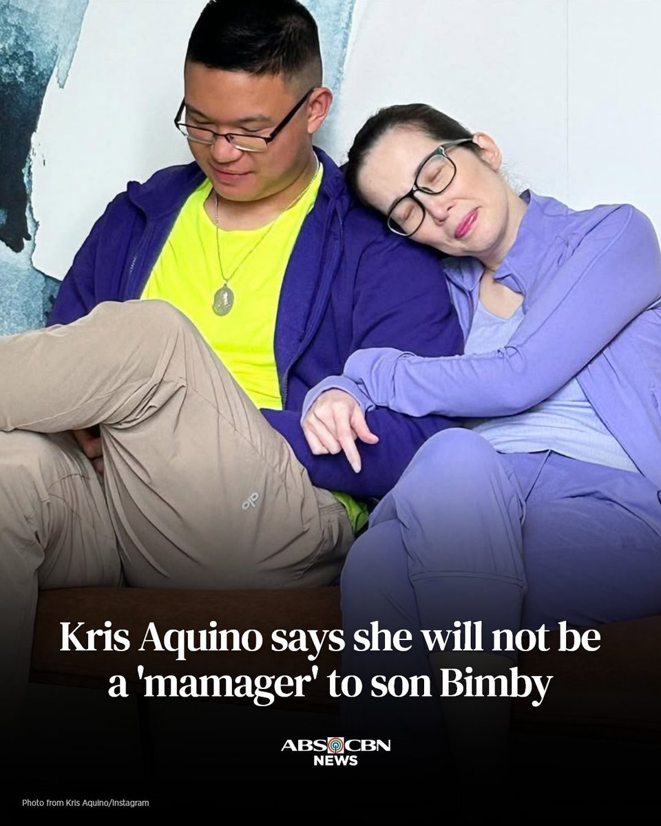 "I like being a mama, [but] I couldn't see myself being a 'mamager'." 

Kris Aquino opens up about letting go of the reins and trusting a new team to guide her son Bimby’s entry into showbiz.

Read: abs-cbn.com/entertainment/…