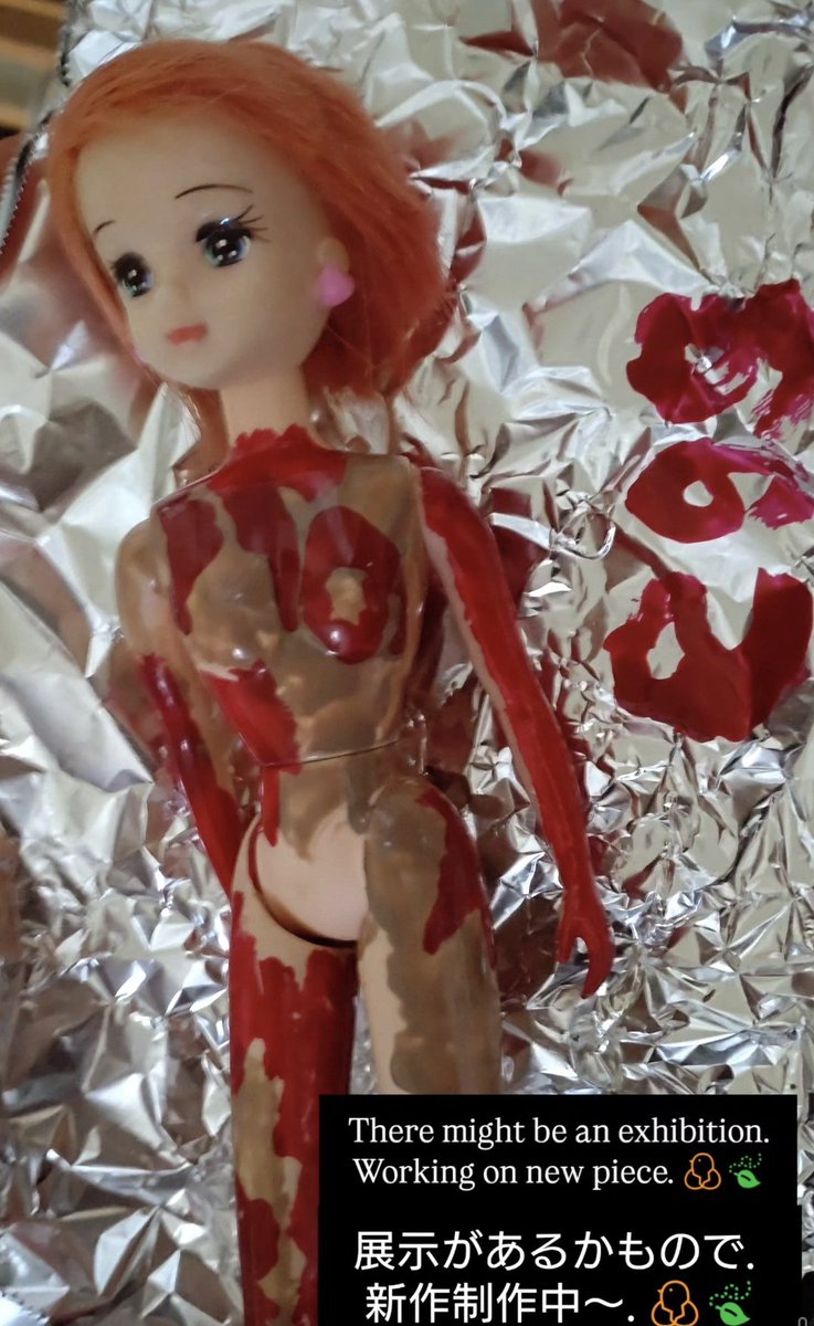 egg_210's tweet photo. 来月展示があるかもなので
新作制作中〜.🐣🍃
#eggArtworks
#dollmaker #horrordoll
#horrorart #ホラードール
#ホラーアート #人形 https://t.co/Yz6g65Jy5S