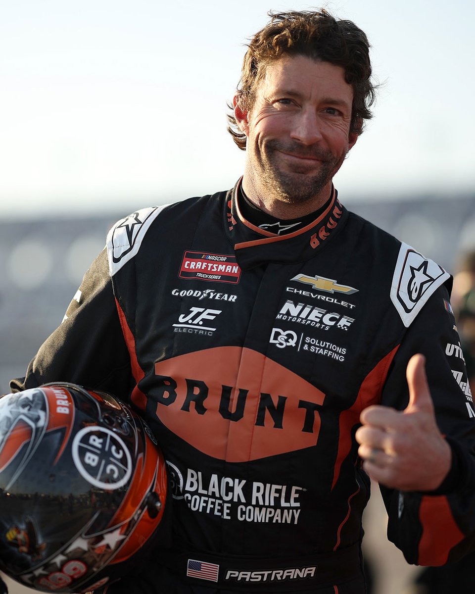 Motorsport's tweet photo. Cleetus McFarland. Tony Stewart. Travis Pastrana. Frankie Muniz.

Not a lineup anyone would’ve predicted for a Truck race at Daytona in 2026. https://t.co/oGWnEpGAkf