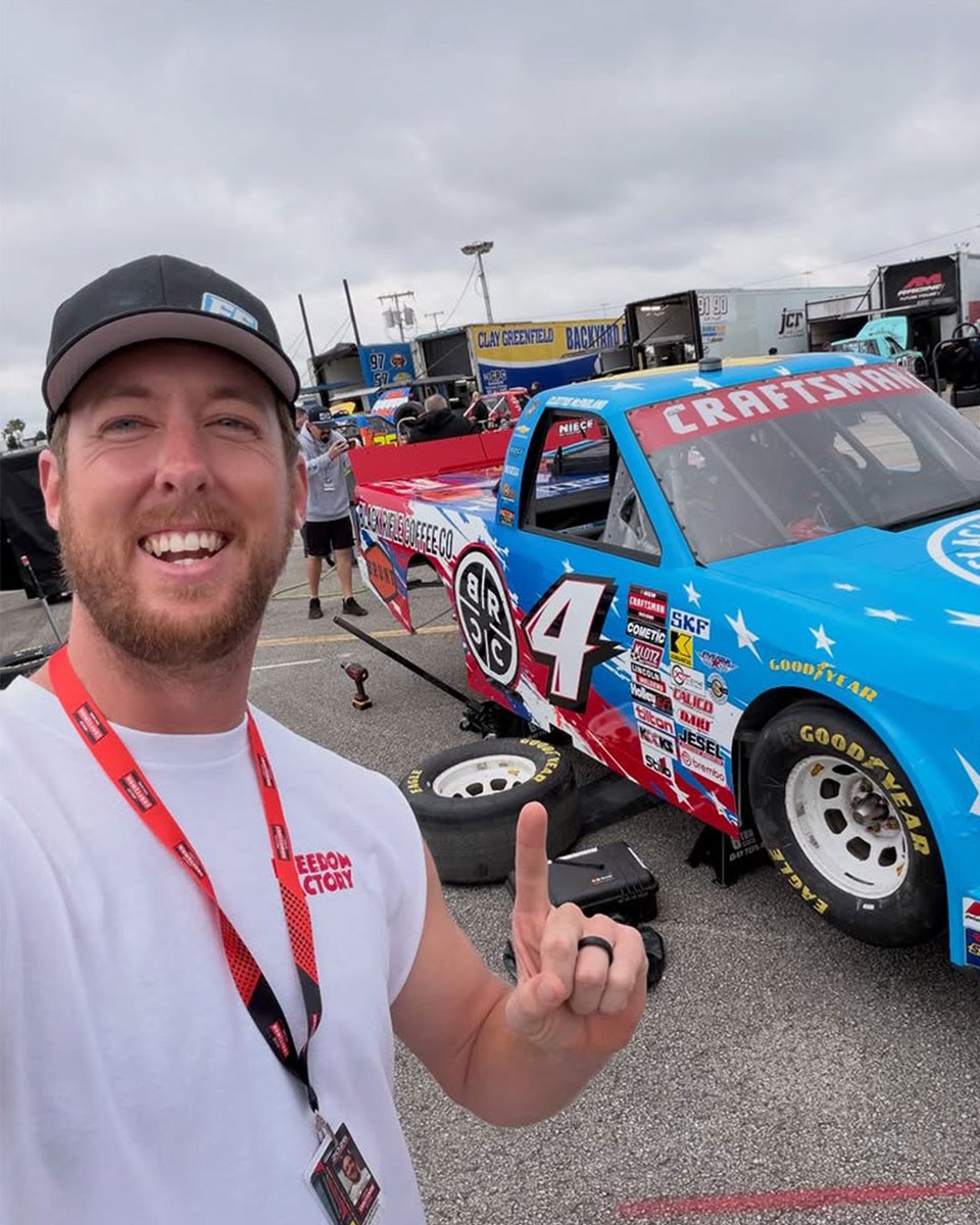 Motorsport's tweet photo. Cleetus McFarland. Tony Stewart. Travis Pastrana. Frankie Muniz.

Not a lineup anyone would’ve predicted for a Truck race at Daytona in 2026. https://t.co/oGWnEpGAkf
