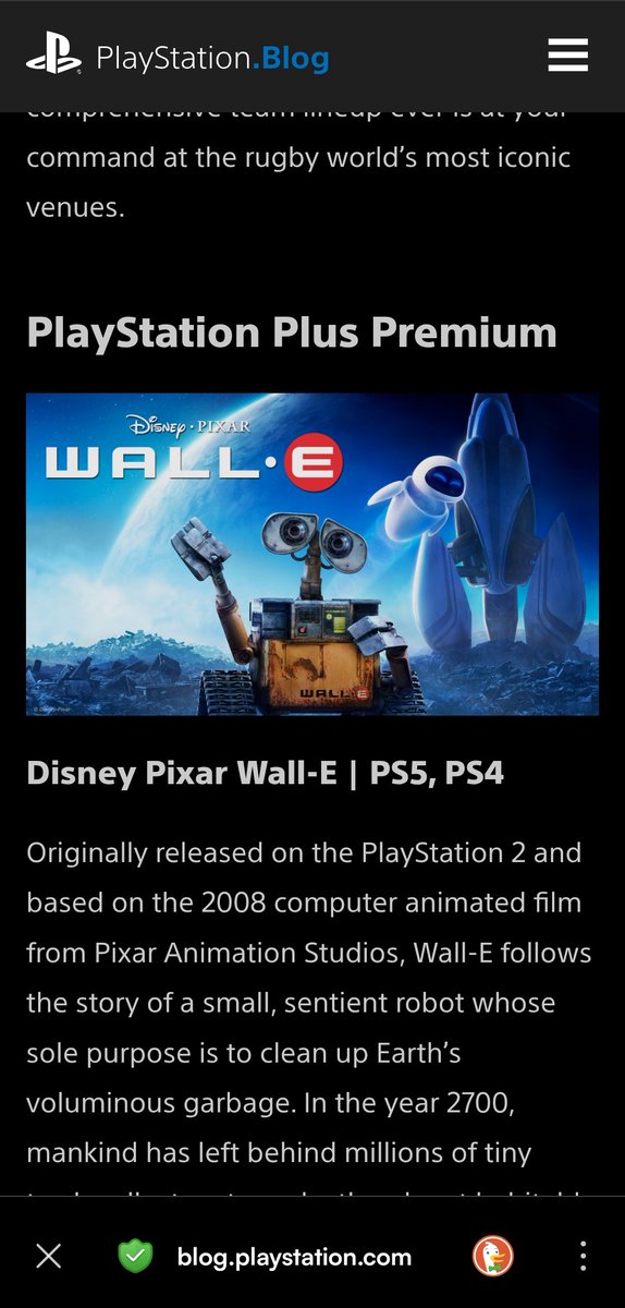 <a href="/PlayStation/">PlayStation</a> HOLLY SHIT I CAN PLAY WALLE AGAIN?!?!?