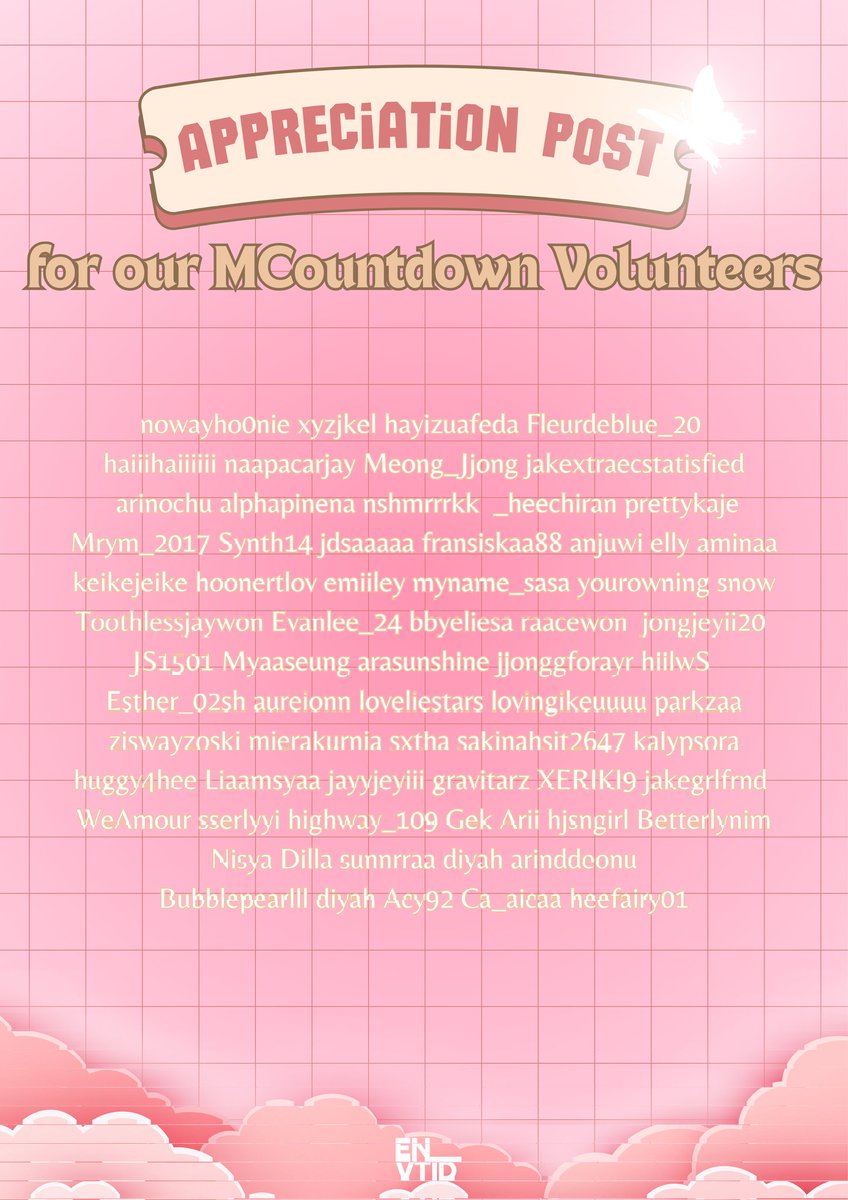 Terima kasih untuk semua Volunteers MNET+ yang sudah meluangkan waktu dan tenaga membantu voting di Pre-Vote hingga Live Vote MNET+ selama periode comeback The Sin : Vanish 🤍

Sampai bertemu di comeback selanjutnya! 🙌🏻

#ENHYPEN