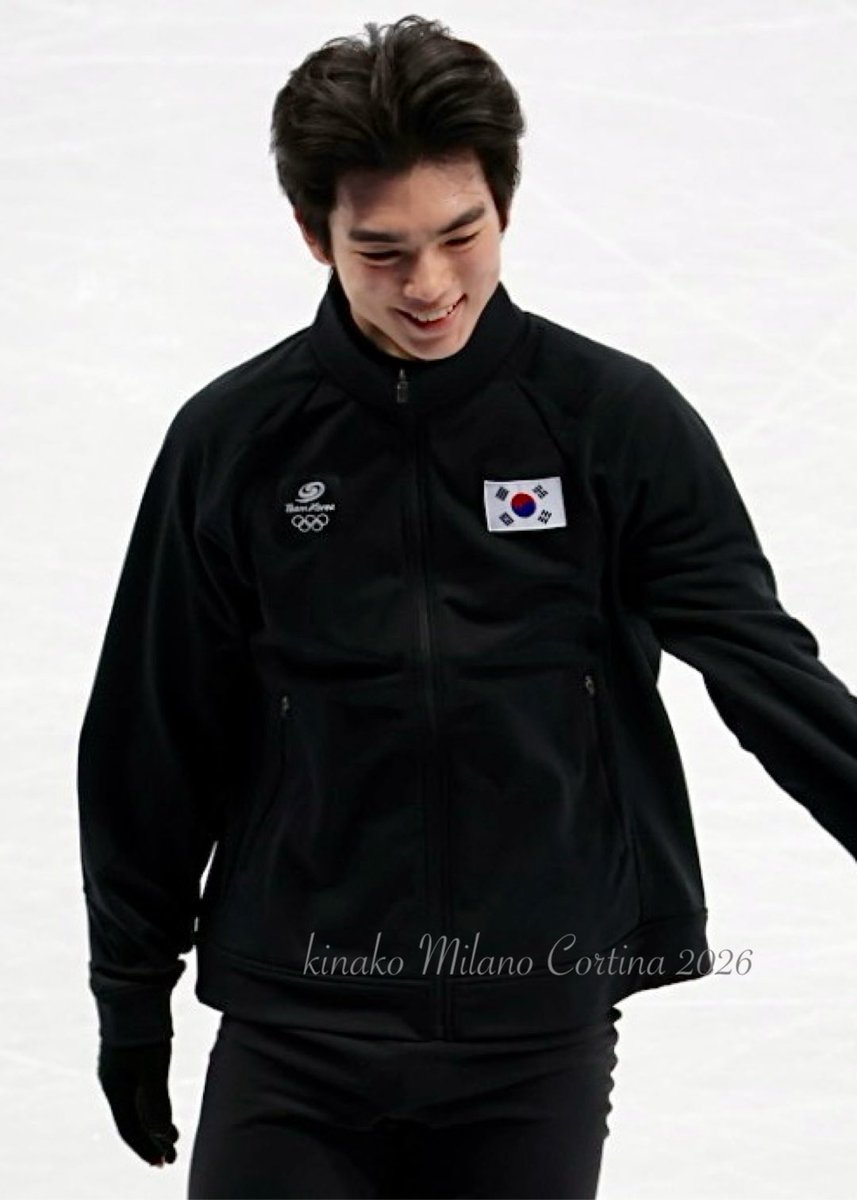 2/12 公式練習終了時
笑顔のジュンファン☺️
明日の本番後にもジュンファンの笑顔が絶対に見たい！！！🥺🙏🏻
#차준환 
#Jun-hwan CHA