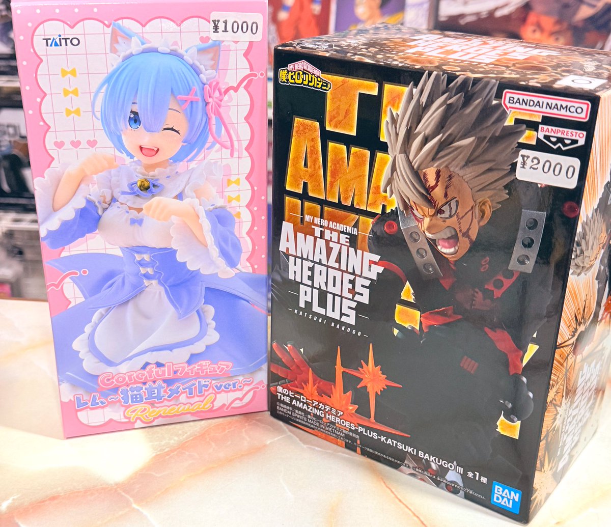プライズ 未開封 フィギュアなどが入荷してます⭕️ #ヒロアカ #リゼロ
