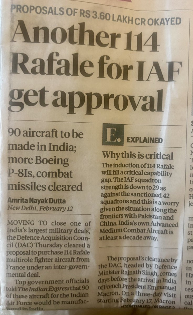 After scrapping an almost completed 2013 deal of purchasing 126 Rafale planes for <600 Cr each, Modi purchased 36 Rafales in 2016 for >1600 Cr each &amp;gave his pal Anil Ambani the offset contracts. Now 100 years later, he goes for purchase of another 114 Rafales at >2,500 Cr/plane!