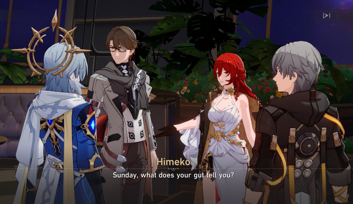 weltjoachim8's tweet image. HSR spoilers
.
.
.
I love how Himeko includes Sunday’s opinion in the Astral Express voting. And when confirming he also speaks like a member of AE too.
The birdie is a part of our family now 🙏🙏🙏