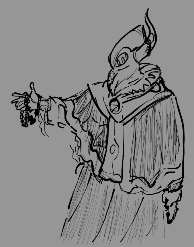 // Quick minister doodle just drawing shit