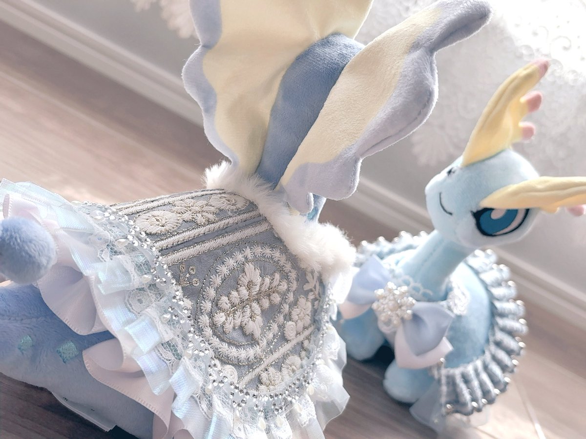 _glace_0471's tweet photo. アマルルガのお召し物も作りました❄️
美しさであふれてる❕❕

 #ポケぬい  #ポケモンfit  #アマルルガ https://t.co/HEqclqnLx7