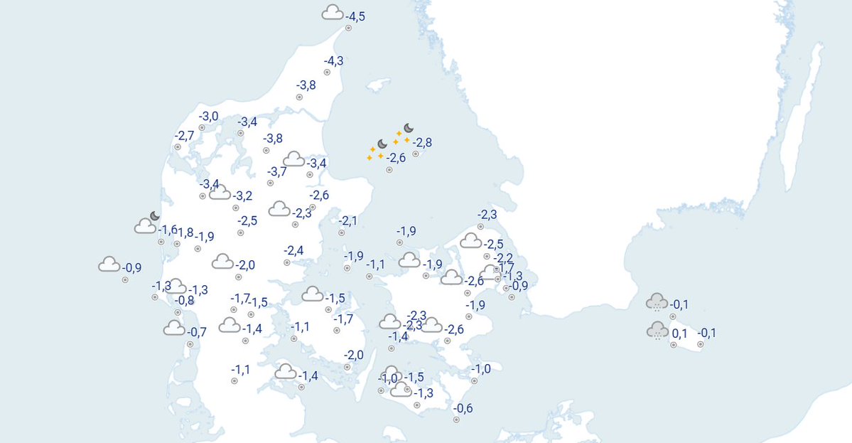 Schneegestöber auf Bornholm – Frost und glatte Straßen in ganz Dänemark