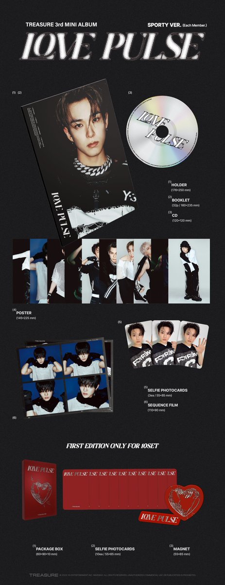 ❤️🖤 #TREASURE さんの 3rd MINI ALBUM 【LOVE PULSE】絶賛発売中