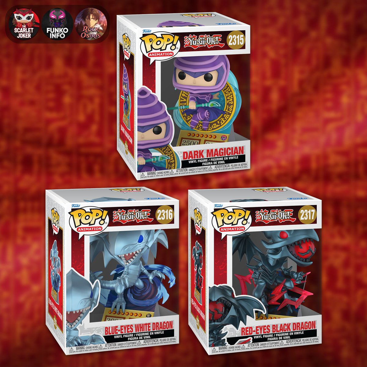ScarletJokerTWT's tweet photo. First look at new Yu-Gi-Oh Pop Premiums! Available for pre-order on Friday at 9 AM PT!

Entertainment Earth: https://t.co/EiASopezVC
Amazon: https://t.co/Dw9hreJE0g

#Ad #Funko #FunkoPop #YuGiOh #YGO #Anime https://t.co/HsWZaeMS1z