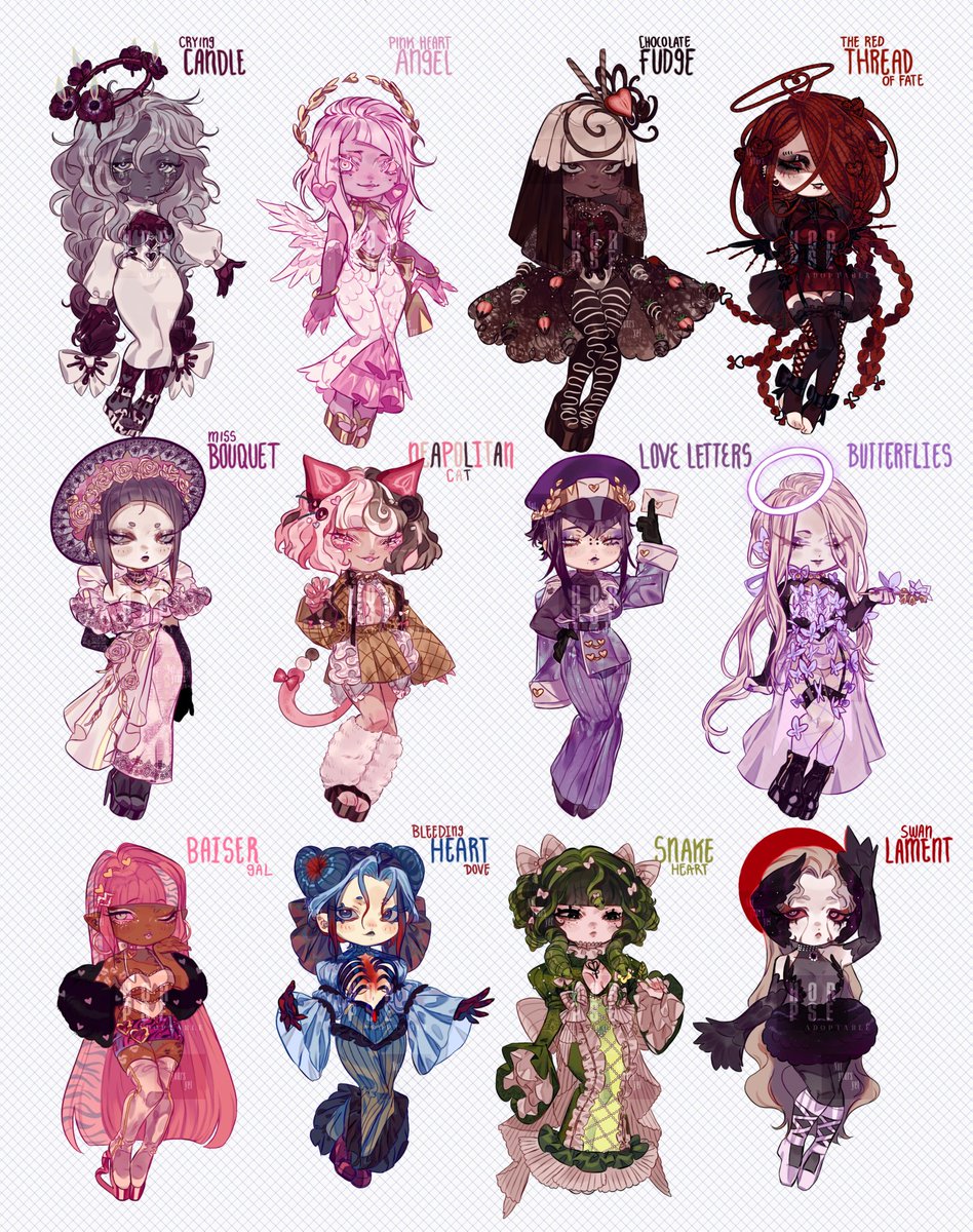_Horpse's tweet image. 🥀SAN VALENTINE #Adoptables 💕
Each one $25
💛
💛
💛
-DM me if you're interested
