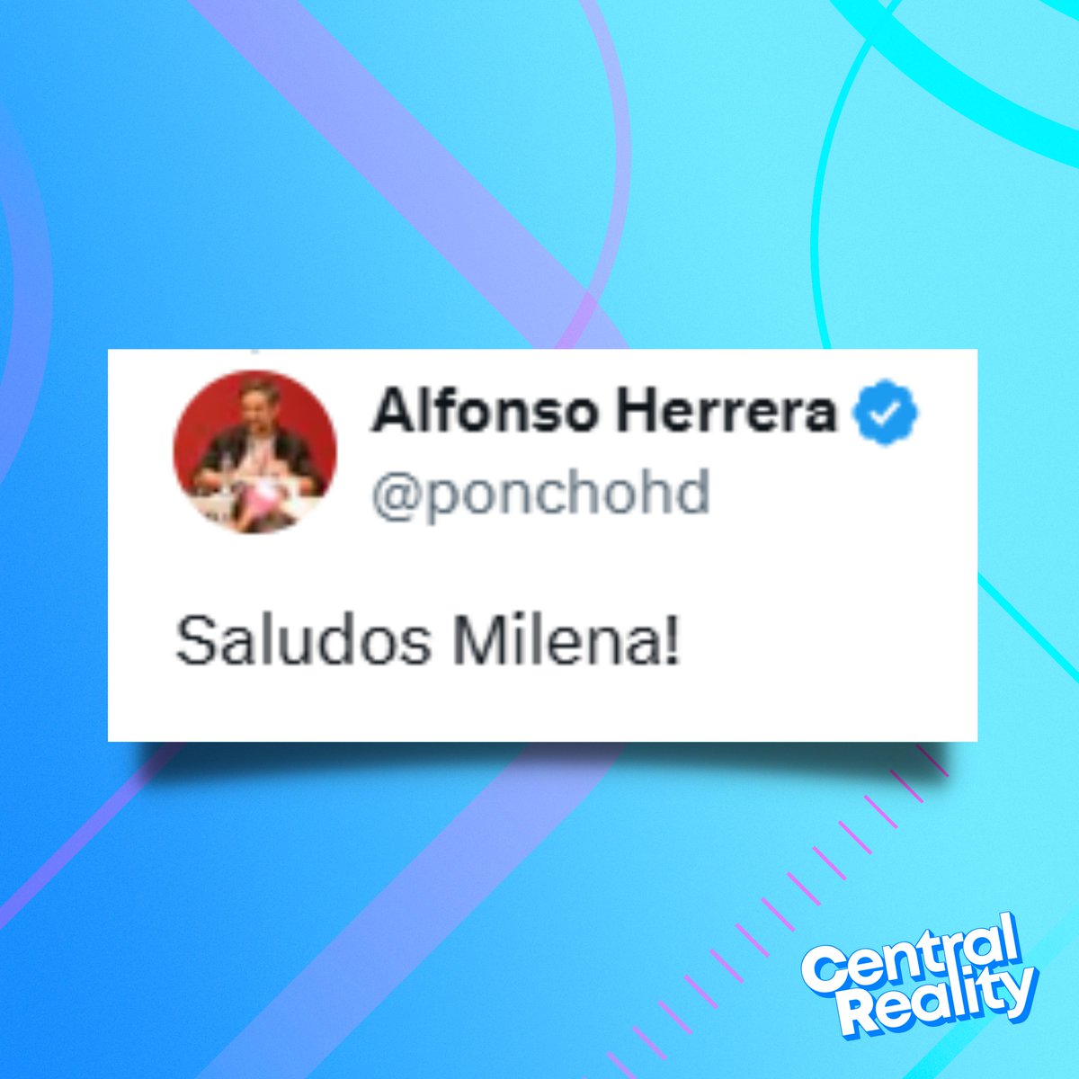 centralreality's tweet image. 🚨Alfonso Herrera, o Miguel do RBD, comentou na publicação da volta de Milena para a festa do Líder! #BBB26