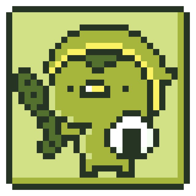 きゅうりのつるぎと
おにぎりのたてを　てにいれた！ 
#dotpict #pixelart #かっぱ
#ドラクエ7楽しいでやんす