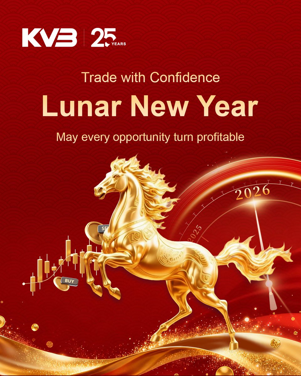 kvb_official_'s tweet photo. Happy Lunar New Year! 🧧✨

Start the year with confidence and clarity. May every trade be guided by insight and strategy, and may each decision bring you closer to profitable outcomes. Here’s to a year of smart moves and steady growth!

#KVB #LunarNewYear #TradingWithConfidence https://t.co/oxQx4qsnUY