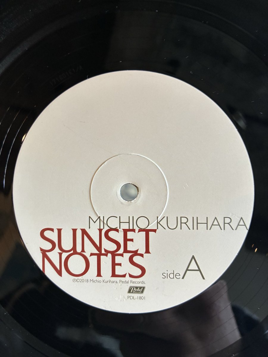 オープンしてます♪ 今日の1枚は Michio Kurihara / Sunset Notes (JP