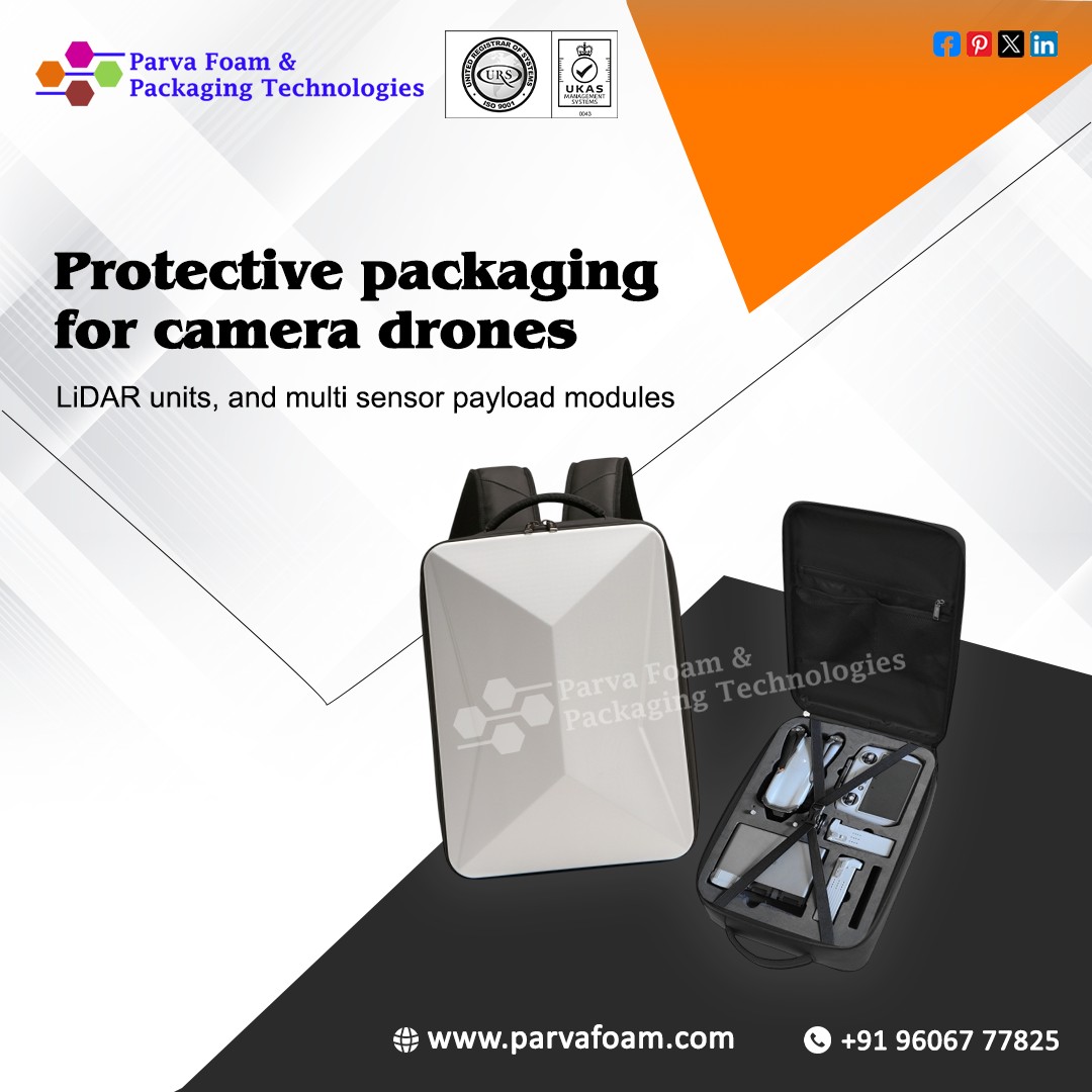 ParvaFoam38534's tweet photo. Protective Packaging for camera drones
LIDAR units, and multi sensor payload modules.
#ProtectivePackaging #PrecisionProtection #HighValueEquipment #ElectronicsProtection #EngineeredPackaging #ElectronicsLogistics
📞 Contact us :+91 96067 77825
🌐 Website: https://t.co/UZGLdnpMnA https://t.co/cKH5Bhn9NQ