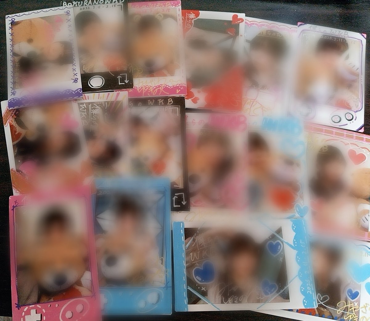 起きてチェキ描いたぞ！ なかなか満足の出来上がり！ 2セットくらい