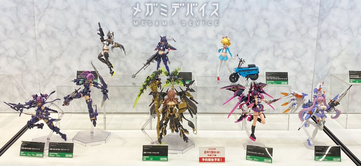 コトブキヤコレクション 2026」が開幕！ ＃メガミデバイス コーナーの