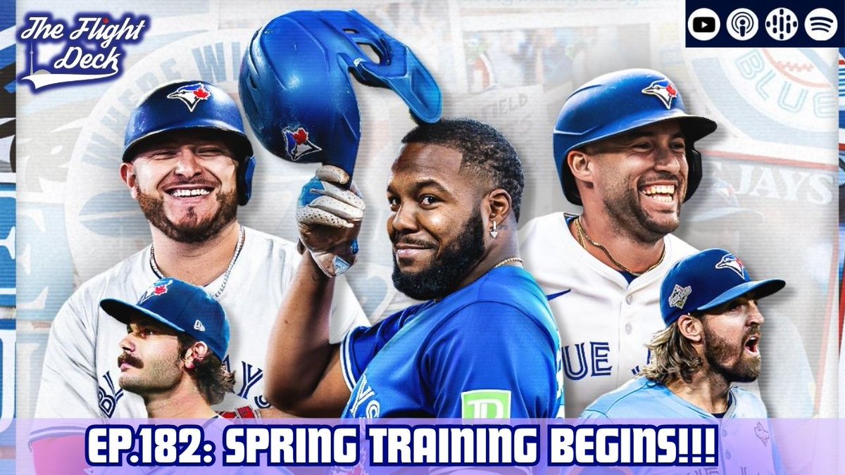 SPRING TRAINING BEGINS!!! | The Flight Deck | February 12th, 2026
- Some tough injury news to start the season 
- An end of an era in the broadcast booth 
- BAD BUNNY 
- And MUCH more!
#BlueJays 
🎥: youtu.be/ofieFMNXr_Y
🎙️: open.spotify.com/episode/1NpiGY…