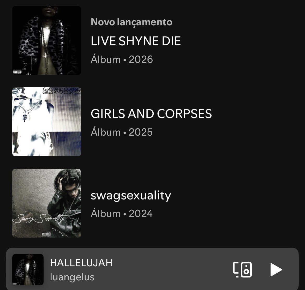 7ayress's tweet photo. é oficial, luangelus tem a melhor discografia nacional https://t.co/7uxuv4WW0u